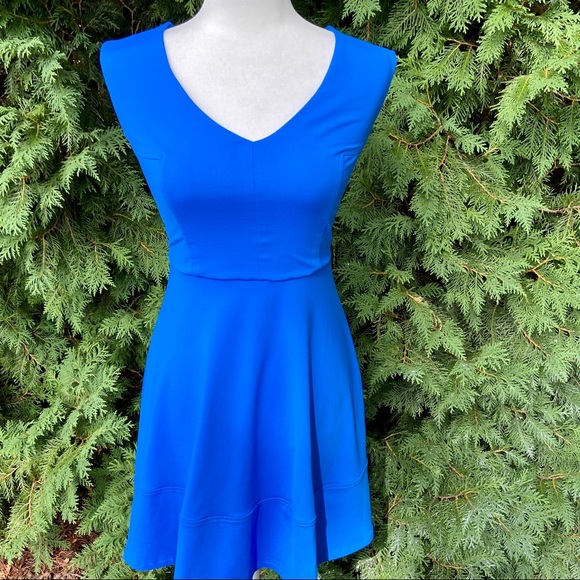 Cynthia Rowley NWT Fit & Flare Dress Blue XS - Picture 1 of 4